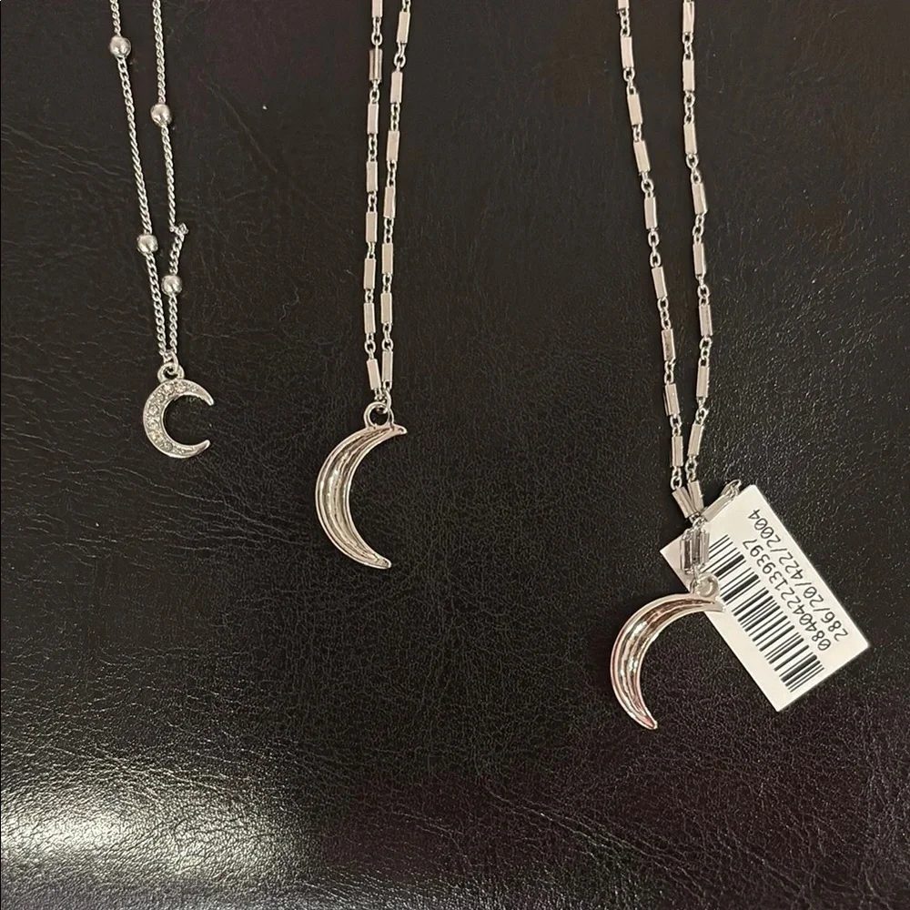 Silver Moon and necklace set Ettika